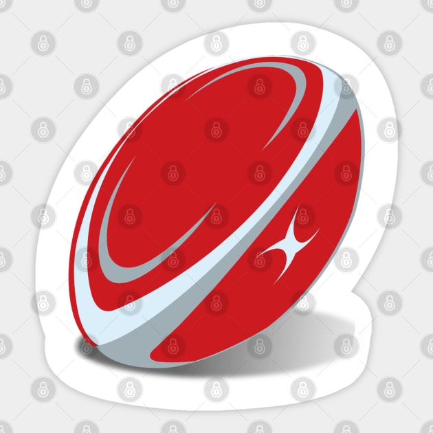 RUGBY BALL Sticker by MajorCompany